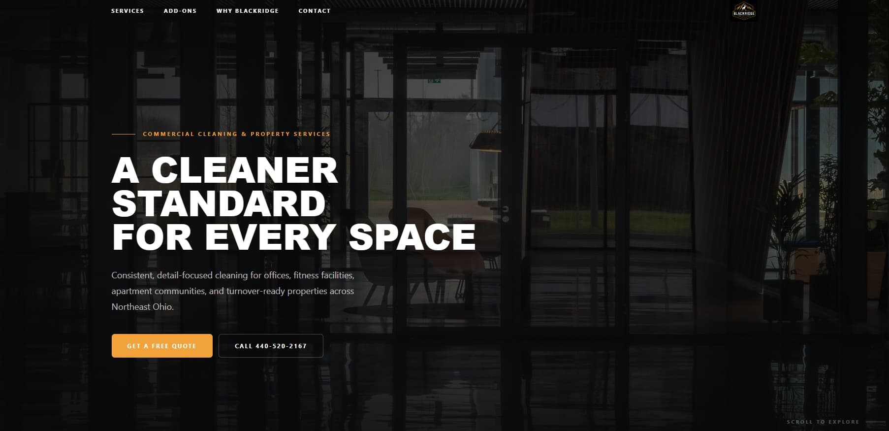 Blackridge Commercial Cleaning project screenshot 1